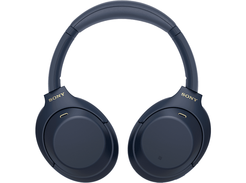 Auriculares inalámbricos - Sony WH-1000XM4L, Bluetooth, Cancelación de ruido, Autonomía de 30h, Hi-Res, Azul
