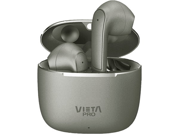 Auriculares True Wireless - Vieta Pro Fit 2, Bluetooth 5.3, Touch Control, Asistente de voz, 20 h, Titanio