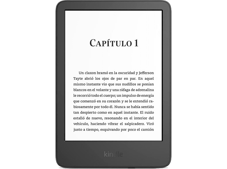 eReader - Amazon Kindle, Para eBook, 6, Doble de almacenamiento, 16 GB, 300 ppp, E-Ink, Negro