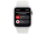 Apple Watch SE (2022), GPS+CELL, 40 mm, Caja de aluminio, Vidrio delantero Ion-X, Correa deportiva Plata