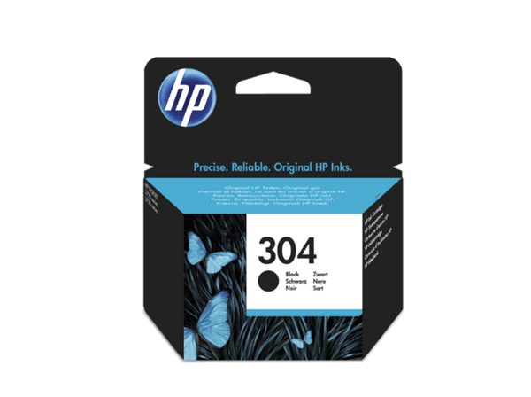 Cartucho de tinta - HP 304, Negro, N9K06AE