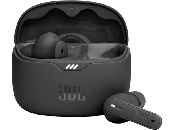 Auriculares True Wireless - JBL Tune Beam, 48h Autonomía, Graves puros, Cancelación ruido, Negro