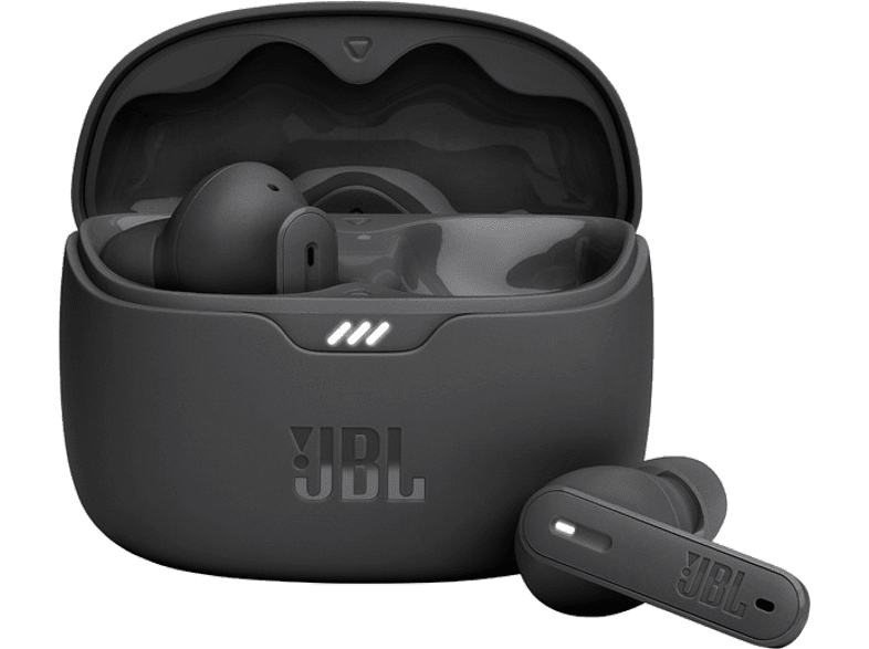 Auriculares True Wireless - JBL Tune Beam, 48h Autonomía, Graves puros, Cancelación ruido, Negro