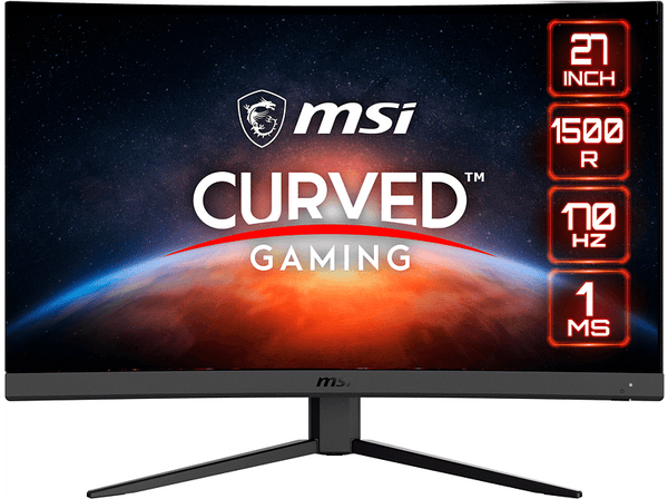 Monitor gaming - MSI G27C4 E2, 27" Full-HD, Curvo, 1 ms, 170 Hz, FreeSync Premium, Negro