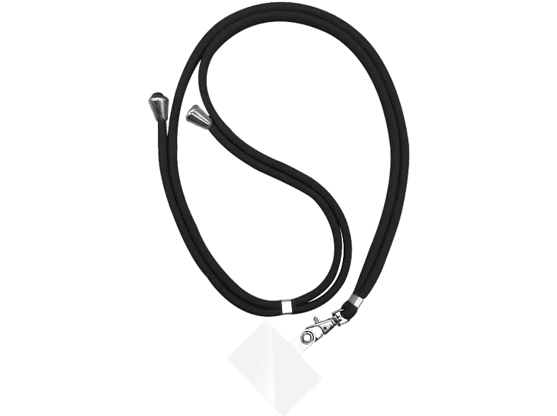 Cordón para móvil - Belyo Cordón Universal, Ajustable, 90 cm, Negro