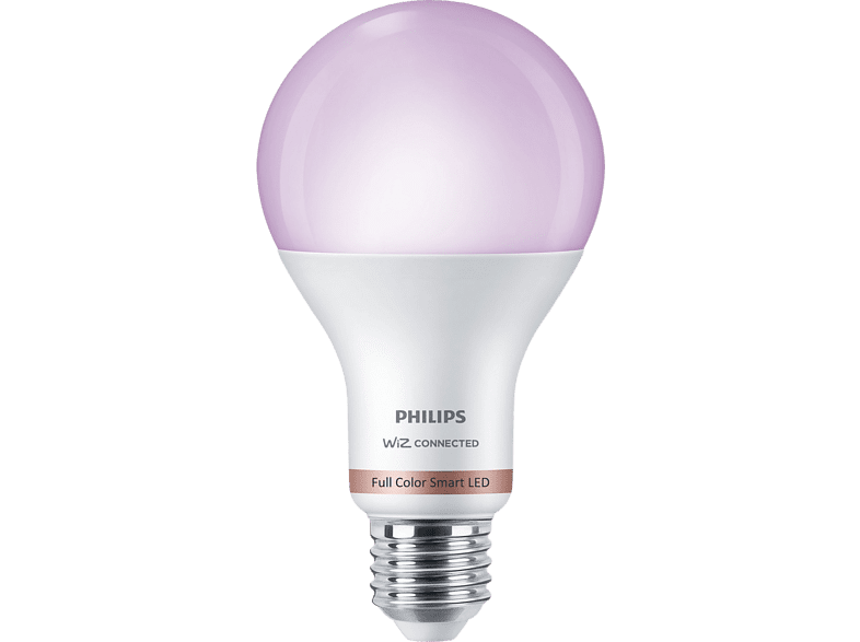 Bombilla inteligente - Philips A67 E27, Luz Colorida, WiFi, Bluetooth, Smart Led, Blanco