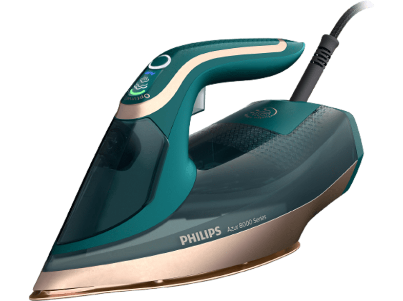Plancha de vapor - Philips DST8030/70, 3000 W, Golpe de vapor turbo 240g, Vapor vertical,  Verde