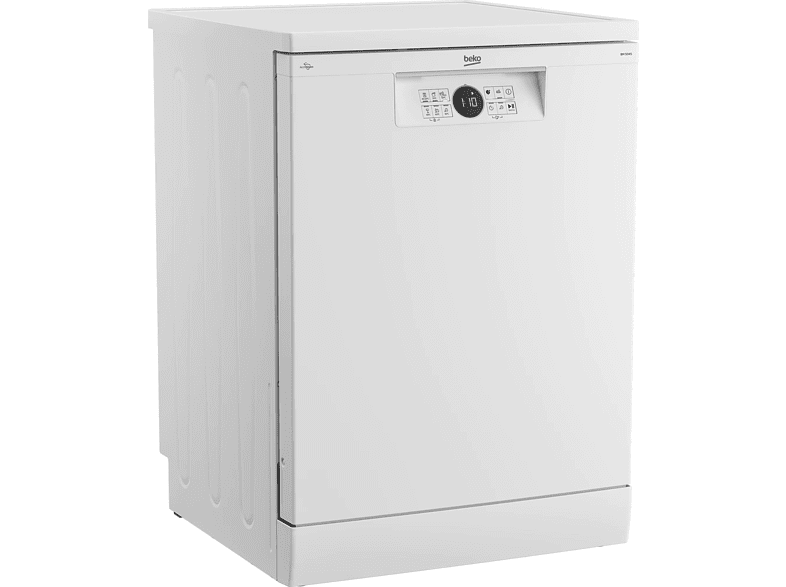 Lavavajillas - Beko BDFN26430WC, Independiente, 6 programas, 60 cm, 44 dB (A), Ventilación activa, Blanco
