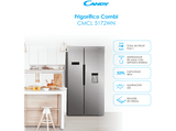Frigorífico americano - Candy CHSBSO 6174XWD, 529l, Total No Frost, Motor Inverter, 177cm, Dispensador agua, Inox