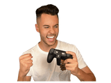 Batería - Remotto Battery, Para DualShock 4 de PS4, Inalámbrica, Autonomía de 12 horas, MicroUSB, Negro
