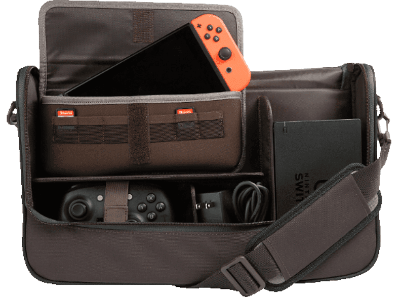 Maletín - Power A Everywhere Messenger, Para Nintendo Switch/Lite, Funda, Marrón