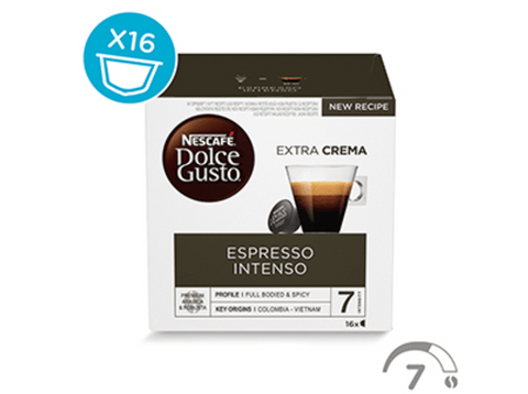 Cápsulas monodosis - Dolce Gusto Espresso Intenso, Pack de 16 cápsulas para 16 tazas
