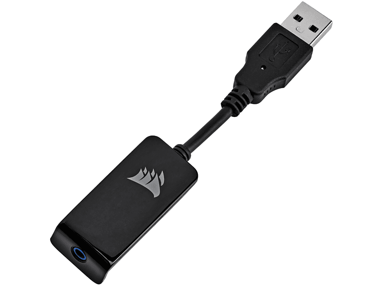 Auriculares gaming - Corsair HS65 Surround, No Bluetooth, Cable 1.8 m, Carbón