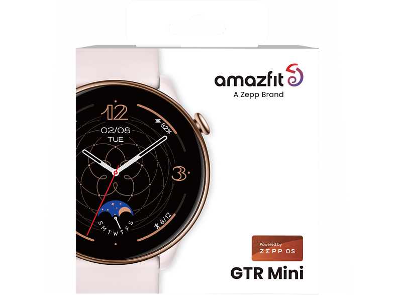 Smartwatch - Amazfit GTR Mini, 20 mm, BioTracker 3.0™, GPS, Bluetooth, AMOLED, Batería 14 días, Misty Pink
