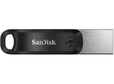 Memoria USB 256 GB - SanDisk iXpand Flash Drive Go, Para iPhone y iPad, USB 3.0, OTG, Windows y Mac, Negro