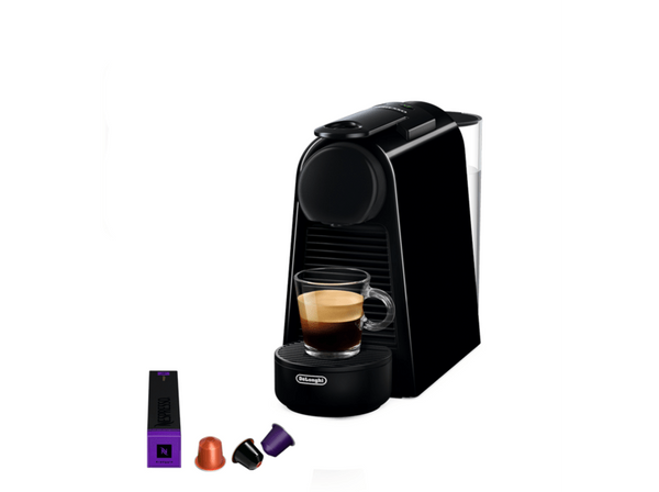 Cafetera de cápsulas - Nespresso® De Longhi Essenza Mini EN85B, 19 bares, 0.6 L, Negro