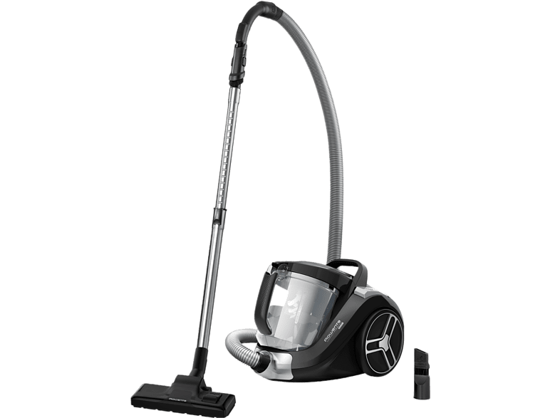 Aspirador sin bolsa - Rowenta Compact Power XXL, 550 W, 2.5 l, Radio 8.8 m, Negro