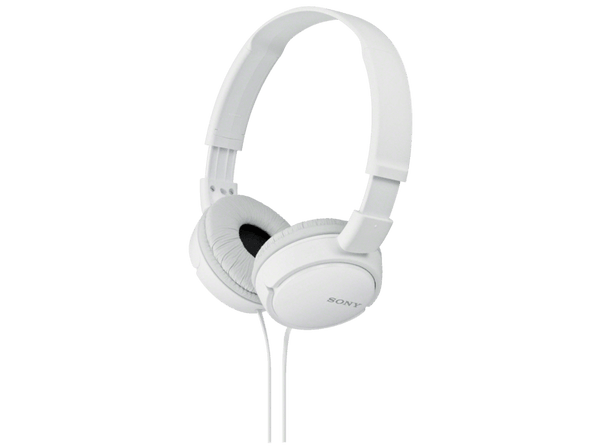 Auriculares con cable - Sony MDR-ZX110 Blanco, Supra-aural