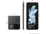 Móvil - Samsung Galaxy  Z Flip4 5G, Gray, 256 GB, 8 GB RAM, 6.7 FHD+, Qualcomm Snapdragon, 3700 mAh, Android 12