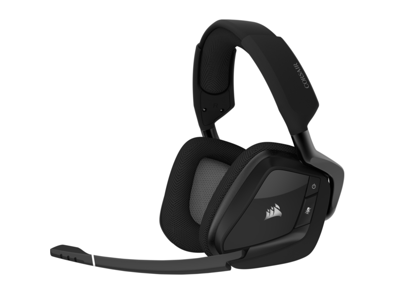 Auriculares gaming - Corsair CA-9011201-EU, Para PC, PlayStation 4, Inalámbricos, Micrófono, 16h autonomía