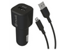 Cargador USB para coche - Muvit MCPAK0014, USB, Lightning, Apple, Negro