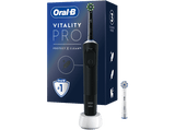 Cepillo eléctrico - Oral-B Vitality Pro, Con 2 Cabezales, Diseñado Por Braun, Negro