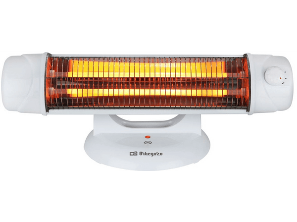 Estufa eléctrica - Orbegozo BP 5003 A  Potencia 1200W, Doble barra de cuarzo, 2 potencias
