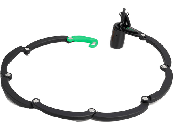 Candado - Youin Candado plegable, Con luz LED, 640gr, Negro