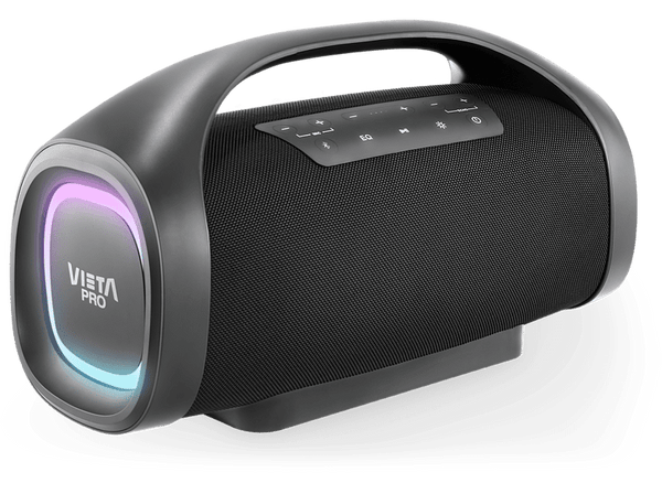 Altavoz inlámbrico - Vieta Pro Thunder, 150 W, Bluetooth 5.0, Batería 1000 mAh, Hasta 24hs, Negro