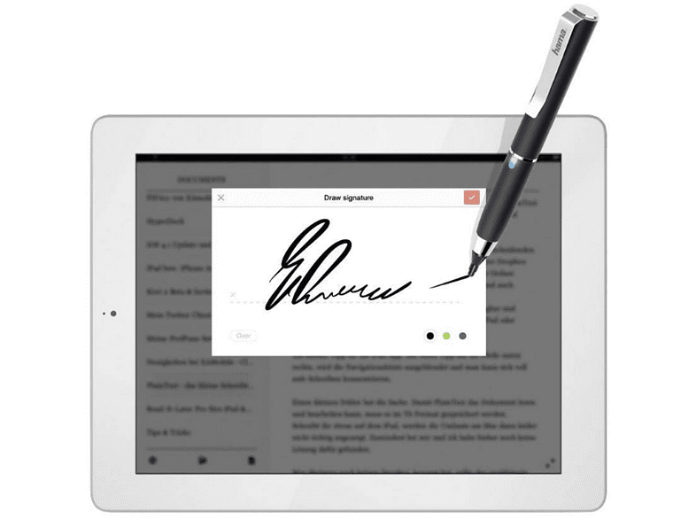 Stylus pen - Hama Active Fineline, Lápiz digital, Para tablets y smartphones, Universal, 11.7 cm, Negro