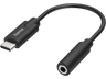 Adaptador - Hama 00200318, De conector USB-C a enchufe Jack 3.5 mm, Negro