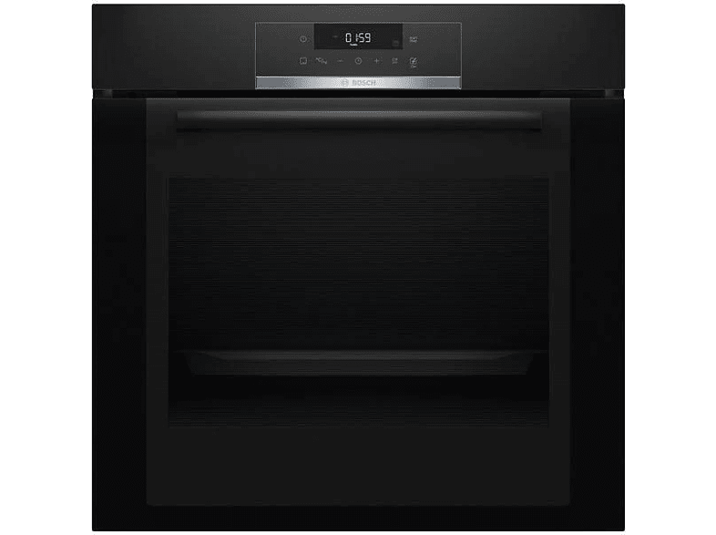 Horno - Bosch HBA372EB0, Multifunción, Integrable, 71 l, Pirolítico, Negro