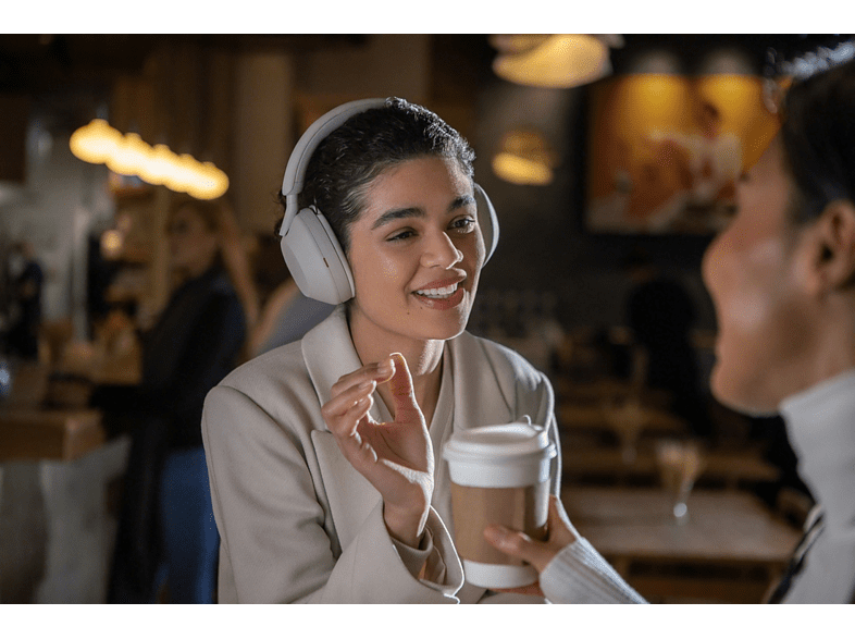 Auriculares inalámbricos - Sony WH-1000XM5S, Noise Cancelling, 30 h, Alexa y Google Assistant, Micro, Plata