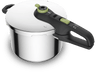 Olla express - Tefal Secure Trendy P2580703, 6 L, 2 programas, Cocción rápida, Compatible con Inducción, Acero Inox., Verde
