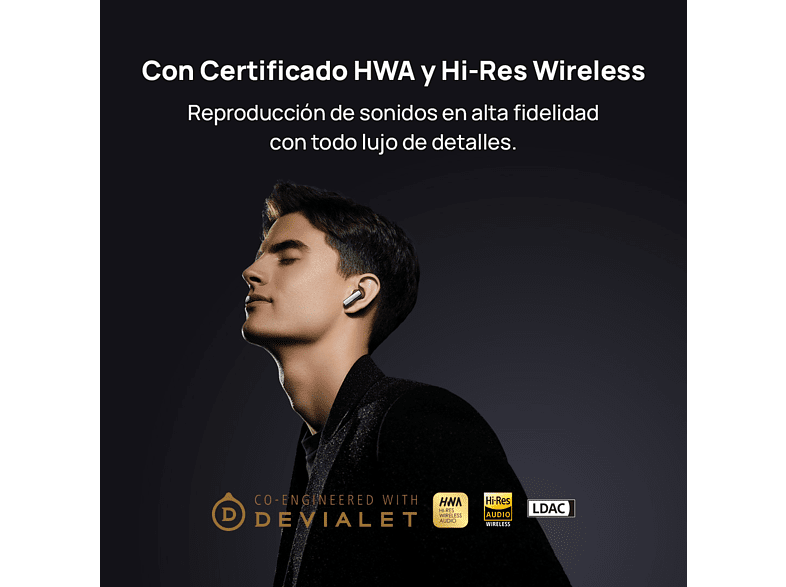 Auriculares True wirless -  Huawei FreeBuds Pro 2, De botón, Cancelación de ruido inteligente, + Estuche de carga, Azul