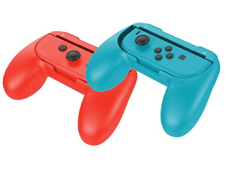 Grips – Ardistel, Para Mando Nintendo Switch,  Ergonómico, Botones SL/SR, Rojo, Azul
