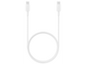 Cable USB C - Samsung EP-DA705BWEG, 1m, Macho-Macho, Blanco