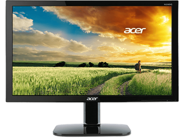 Monitor gaming - Acer KA240YBI, 24" FHD, VA LED, 1 ms VRB, 75 Hz, 250 cd/m², VGA, AMD FreeSync, Negro