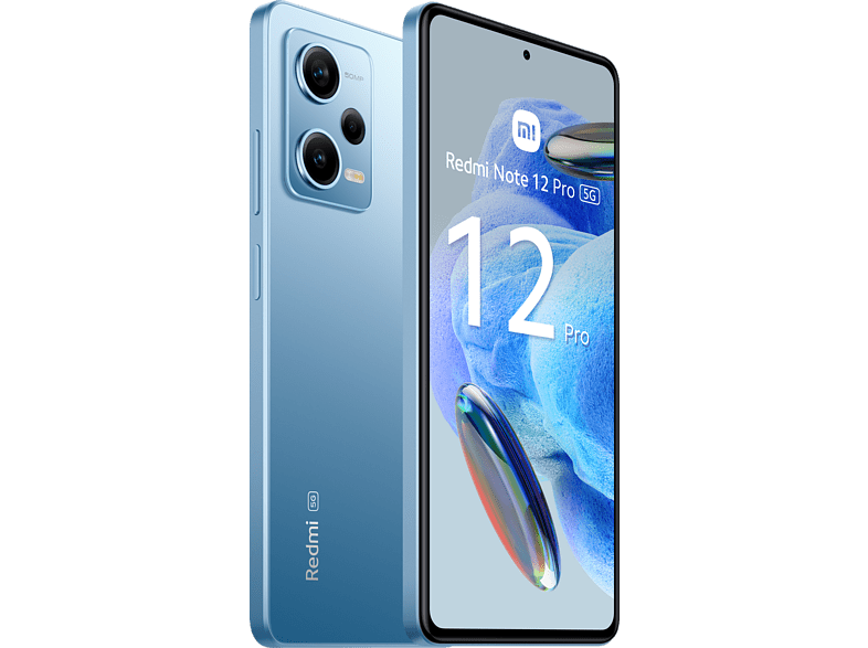 Móvil - Xiaomi Redmi Note 12 Pro 5G, Azul, 256 GB, 8 GB RAM, 6.67 AMOLED FHD+ 120Hz, MediaTek Dimensity 1080 2,6 Ghz, 5000 mAh, Android