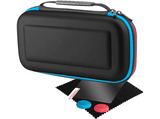 Funda - Ardistel Smart Pack, Para Nintendo Switch, Protector de pantalla, Cristal templado 9H, Grips, Negro