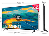 TV QNED 55 - LG 55QNED7S6QA, UHD 4K, α5 Gen5 AI Processor 4K, Smart TV, DVB-T2 (H.265), Negro