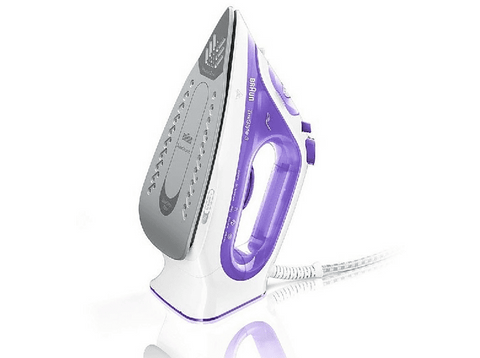 Plancha de vapor - Braun TexStyle 3 SI3042VI, 2350W, Suela 3D, 45g/min, Blanco/Violeta