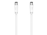 Cable de antena - Hama 205047, Coaxial, 90 dB, 5 m, Blanco