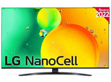 TV LED 43 - LG 43NANO766QA, UHD 4K, Procesador Inteligente α5 Gen5 AI Processor 4K, Smart TV, DVB-T2 (H.265), Azul Oscuro Ceniza