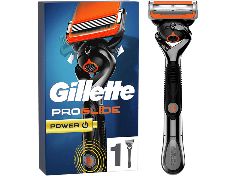 Afeitadora - Gillette ProGlide Power, Para Hombre, Con 5 Hojas, Negro