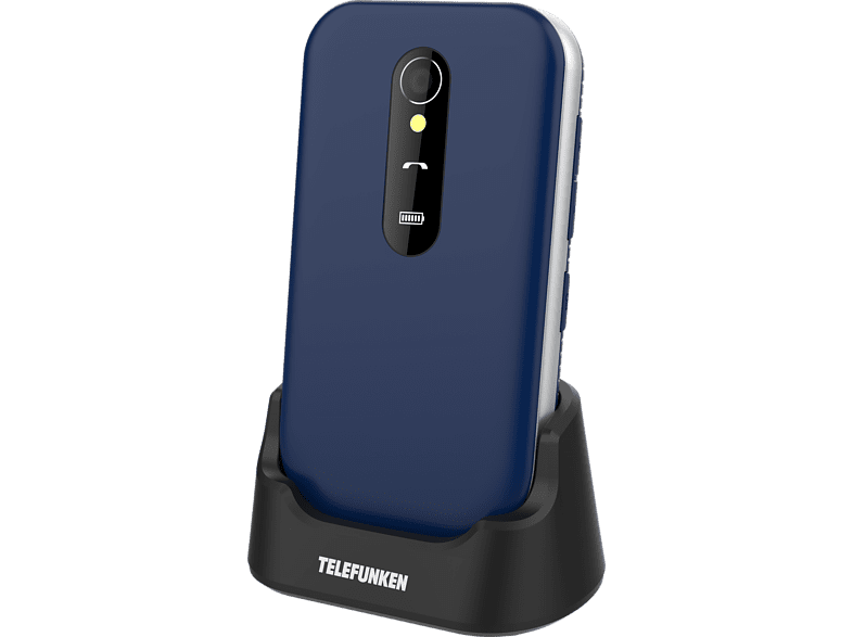Móvil - Telefunken S450, Para mayores, 2.8, 32 MB, Teclas grandes, Botón SOS, Bluetooth, Negro