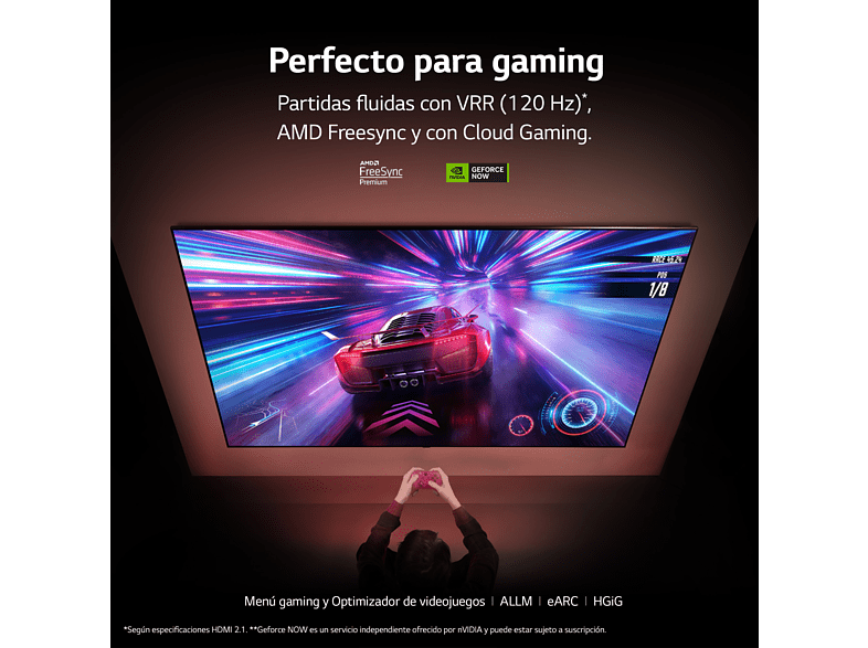 TV QNED 55 - LG 55QNED826RE, UHD 4K, Inteligente α7  4K Gen6, Smart TV, DVB-T2 (H.265), Grafito
