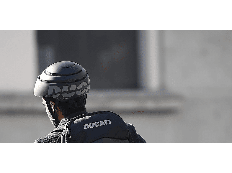 Casco - Ducati Foldabile Urban, Talla L, Plegable, Negro