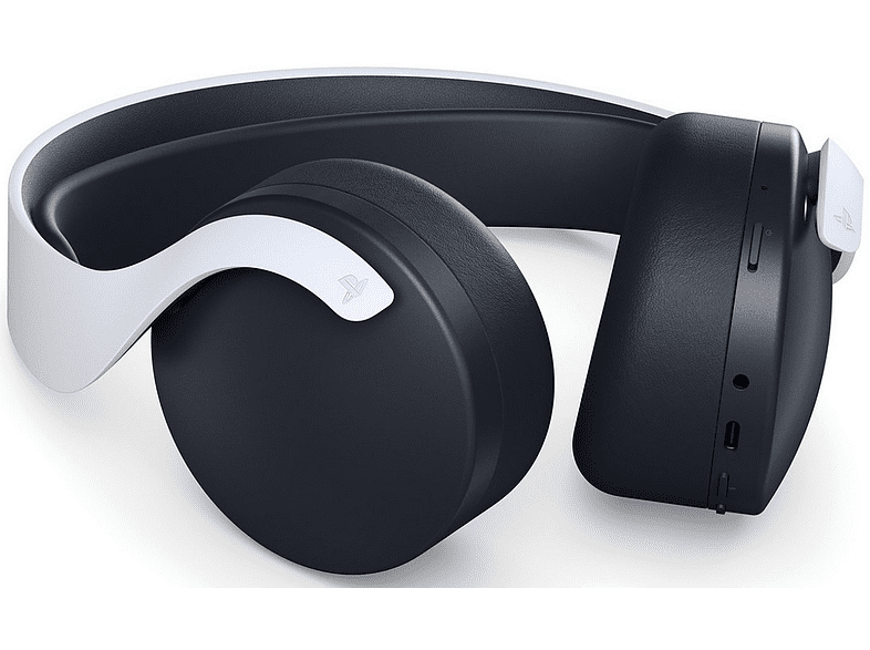 Auriculares inalámbricos - Sony Pulse 3D, Bluetooth, Cancelación de ruido, USB-C, Jack 3.5mm, Blanco