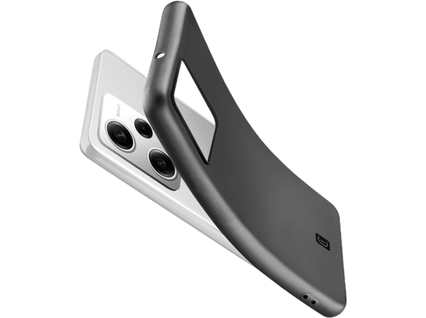 Funda - CellularLine Mood, Xiaomi Redmi note 12 PRO+ 5G, Goma, Negro